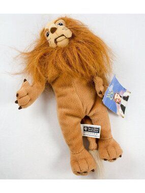 Wizard of Oz Bean Bag Plush Cowardly Lion w/Tag 1998 Warner Bros Studio Store